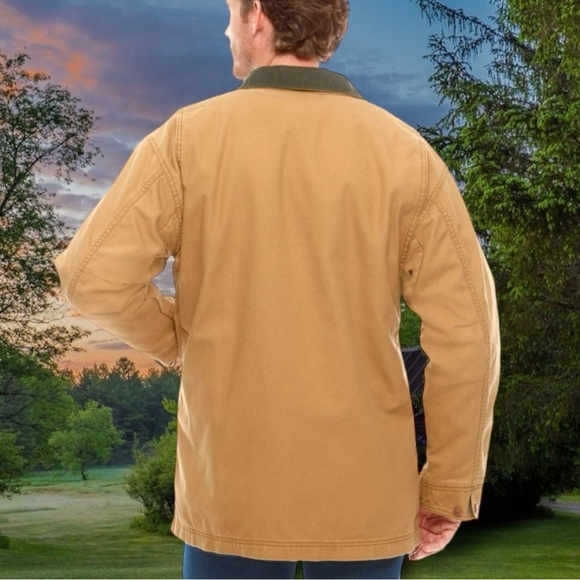 Men's Original Field Coat with PrimaLoft Liner Size Large Saddle Style H147 - Picture 2 of 16